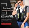 Multifunctional High-Buoyancy Fishing Vest with Customizable Logo for Rock and Sea Fishing