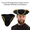 Pirate Captain Hat for Women Man Unisex Halloween Costume Pirate Hat Party Hat