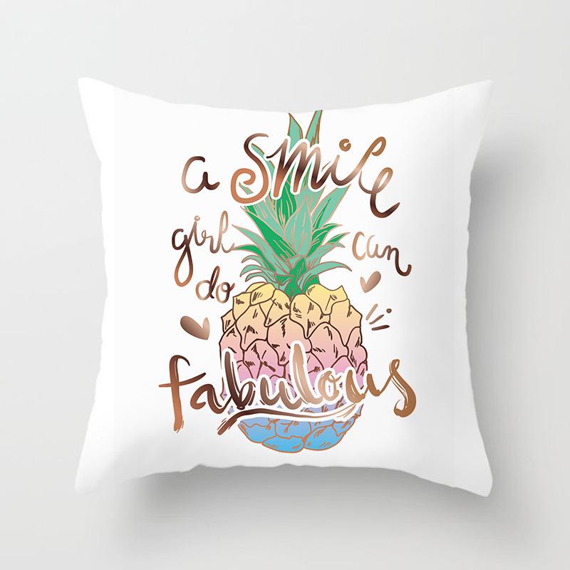 Ins Internet Celebrity Nordic Cactus Plant Peach Skin Car Sofa Pillow Cover Cushion Cover Home