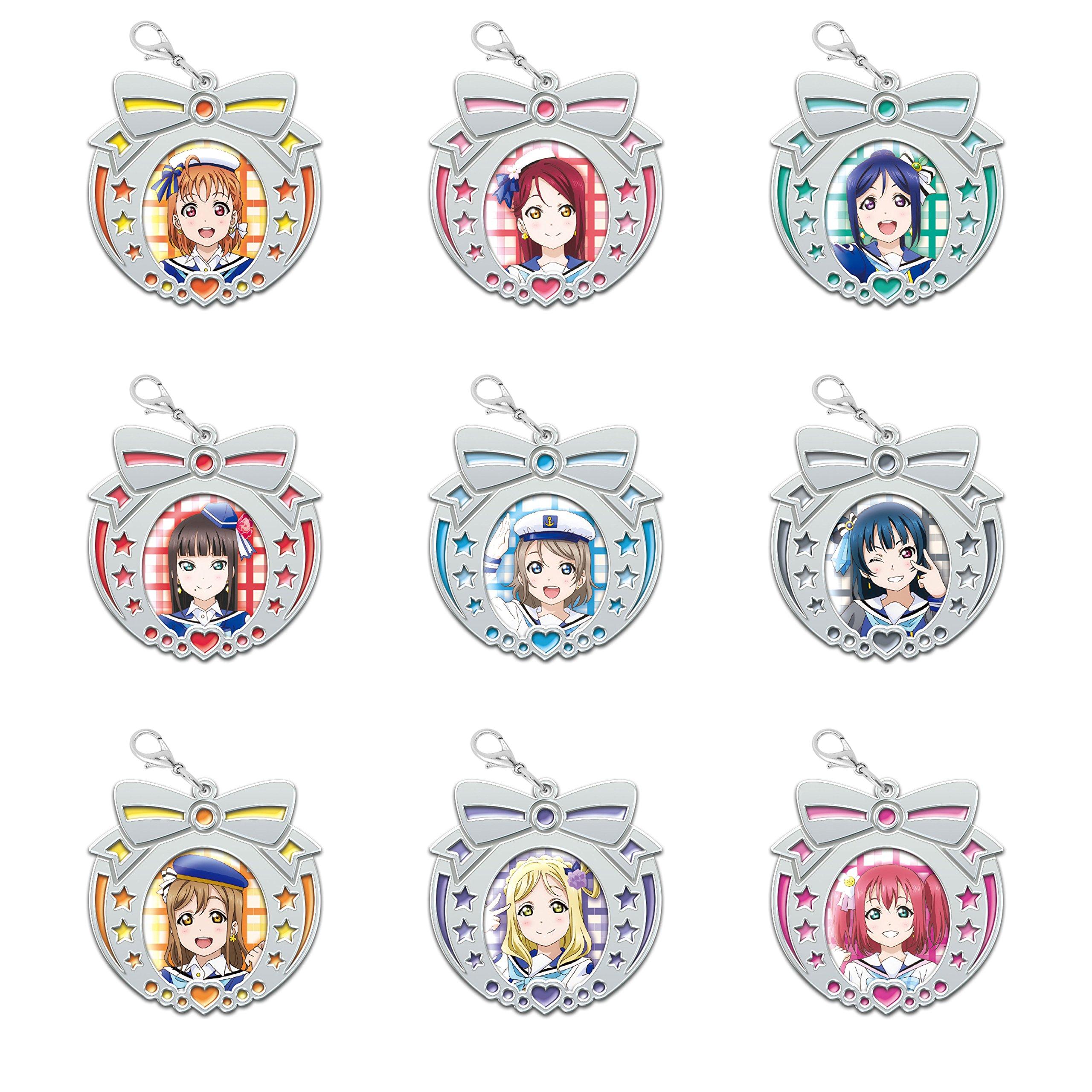 

Love Live Sunshine Коллекция прозрачных витражных брелоков том 5 (BOX)