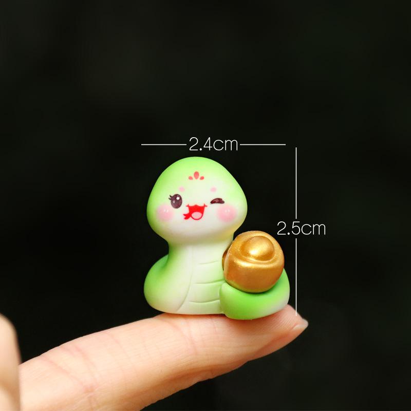 Zodiac Little Snake Doll New Year Blind Box Accessories: Mini Landscape Desktop Decorations