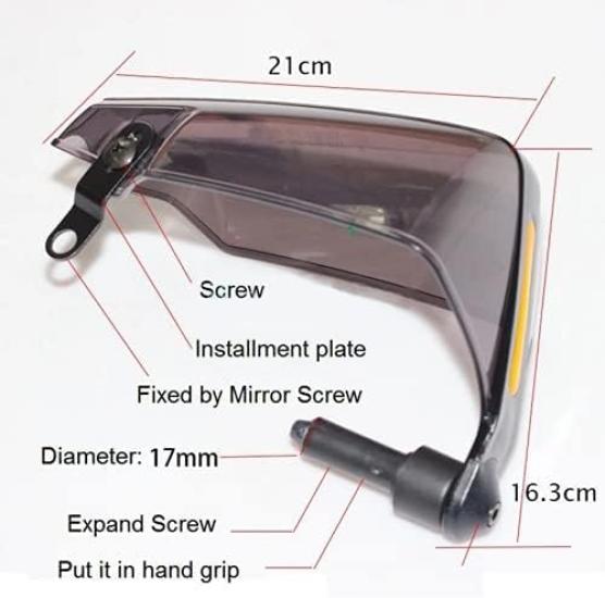 Motorcycle Hand Left and Right Knuckle Motorcycle Handlebar Cold Protective Shelters, Set, Guards, Windscreen, Protection, Cover, TEC-HANDSHELD