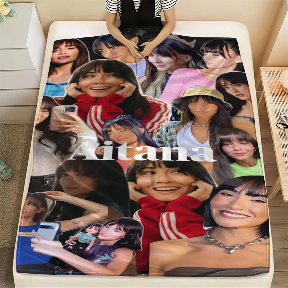1PC Aitana Patterned Flannel Blanket Suitable For All Seasons for Home Decor Warmth and Comfort Gifts Holiday Present
