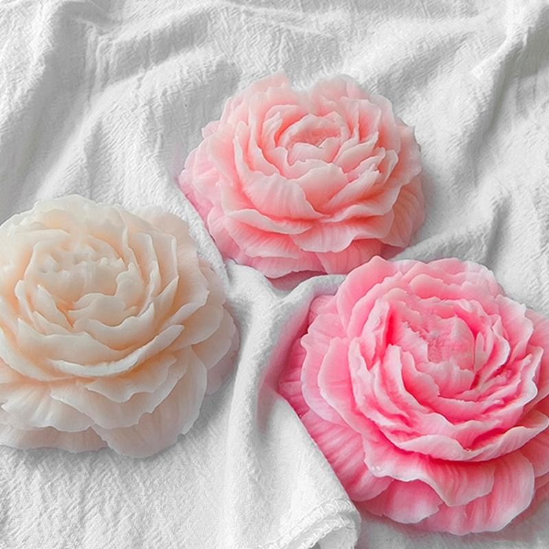 Stereo Peony Mold Resin Epoxy Crafts DIY Ornament Jewelry Candle Making Tool