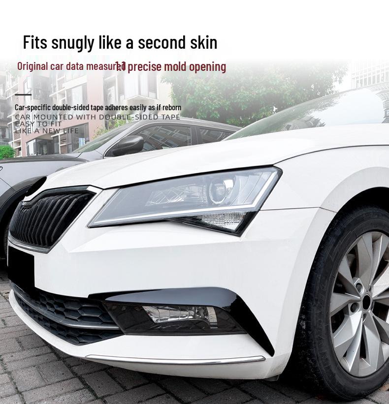 Škoda Superb MK3 2015-2019 Přední nárazník Větrný deflektor Spoilery Samolepka