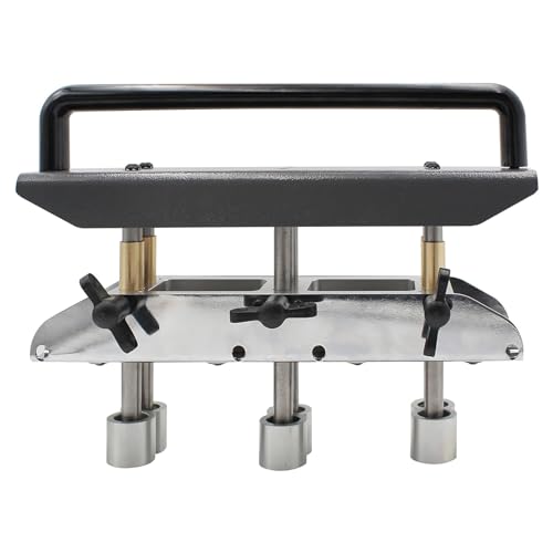 3-Station Metal Edge Roller, 0-90° Bend Angle Metal Bending Tool, Metal Bender for 0.3-1.0mm Metal Roofing Materials, Creates Bends from 13-130mm