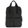 Solid Color Fashion Trend Recycled Polyester Backpack Unisex Backpack Carbon-Black Black IT2117