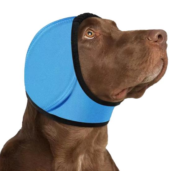Noise Cancelling Ear Wrap, No Shake Dog Ear Muffs, Noise Reduction Earmuffs from Thunder Vacuum, Dog Calming Ear Wrap for Grooming Bathing Swimming