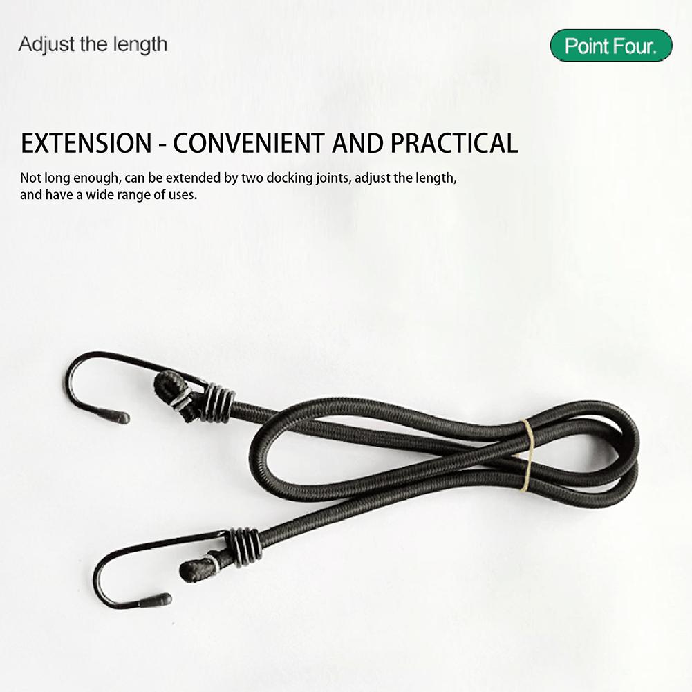 Hooked Elastic Rope 10-Piece Set Reusable Cycling Trip Luggage Strap For Outdoor Household