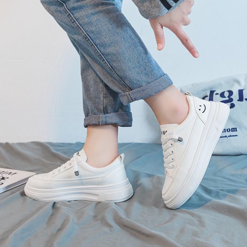 Summer Women's Sneakers Durable Womens Vulcanized Shoes Non Slip Platform Shoes Comfortable Shoes for Women Solid Color