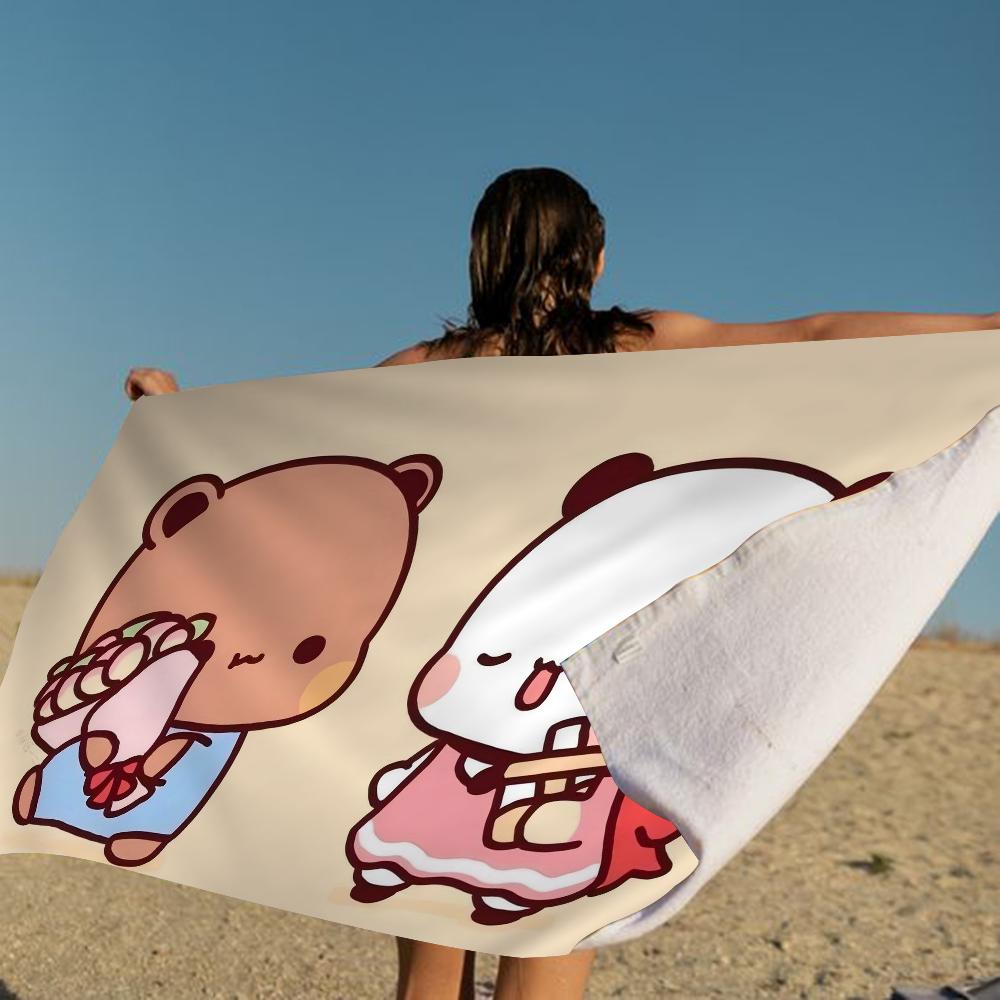 Ctue Bubu Dudu Microfiber Beach Towel Absorbent Quick Dry Soft Yoga Swimming Resort Mountain Climbing Towel