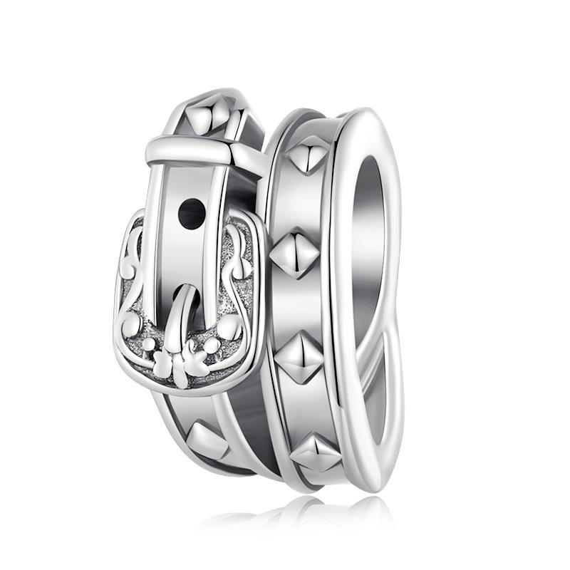 WOSTU Real 925 Sterling Silver 15 Styles Pet Vintage Heart Spacer Stopper Beads fit Wostu original Charm Bracelet Jewelry CQC593