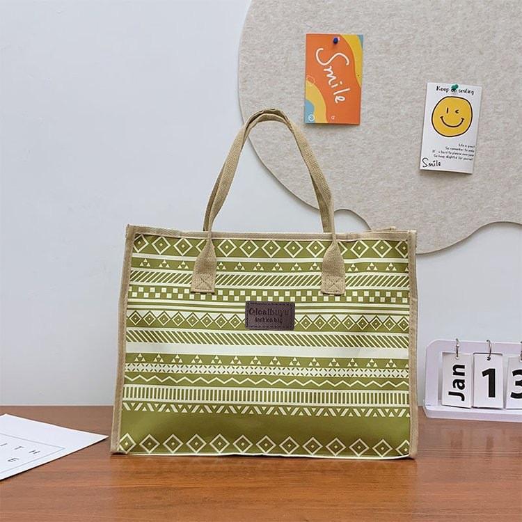 

Большая женская холщовая сумка-тоут - Наплечная сумка для поездок на работу, путешествий и прогулок