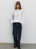 ATELIER NAIN Pleats Skirt Layerd Banding Pants (Pt-5749)