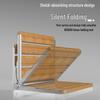 Wall-Mounted Solid Wood Foldable Shower Seat and Entryway Stool