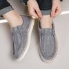 Summer Breathable Linen Woven Fisherman Shoes Lazy Shoes Lightweight Non-slip Wear-resistant Men's Loafers