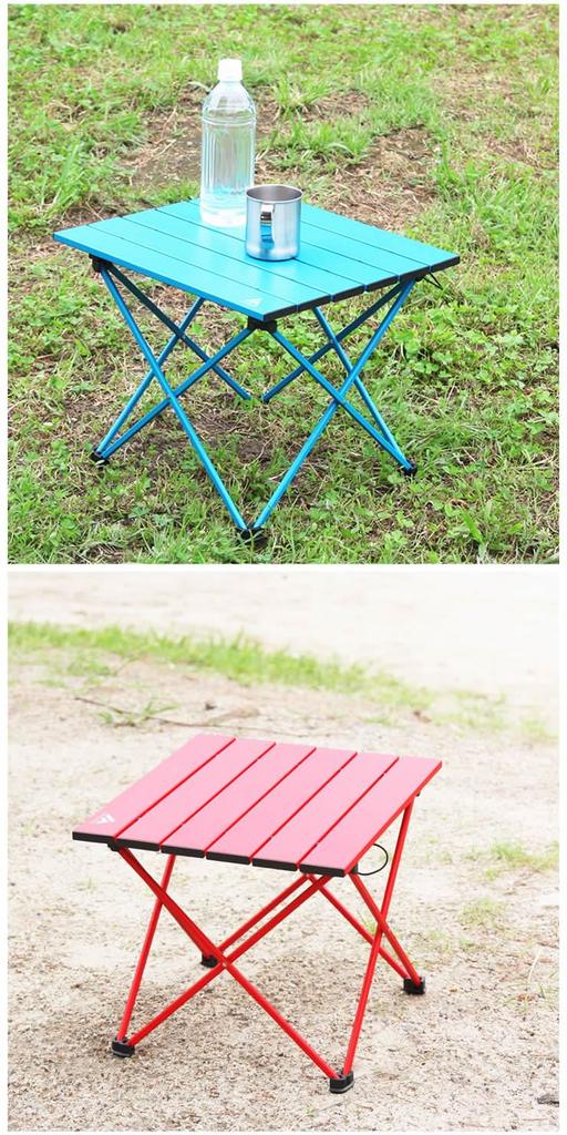 Radweather Folding Table, Camping Table, Outdoor, Small, Low Table, Popular, Stylish, Solo Camping, Disaster Preparedness (Bluegrass)