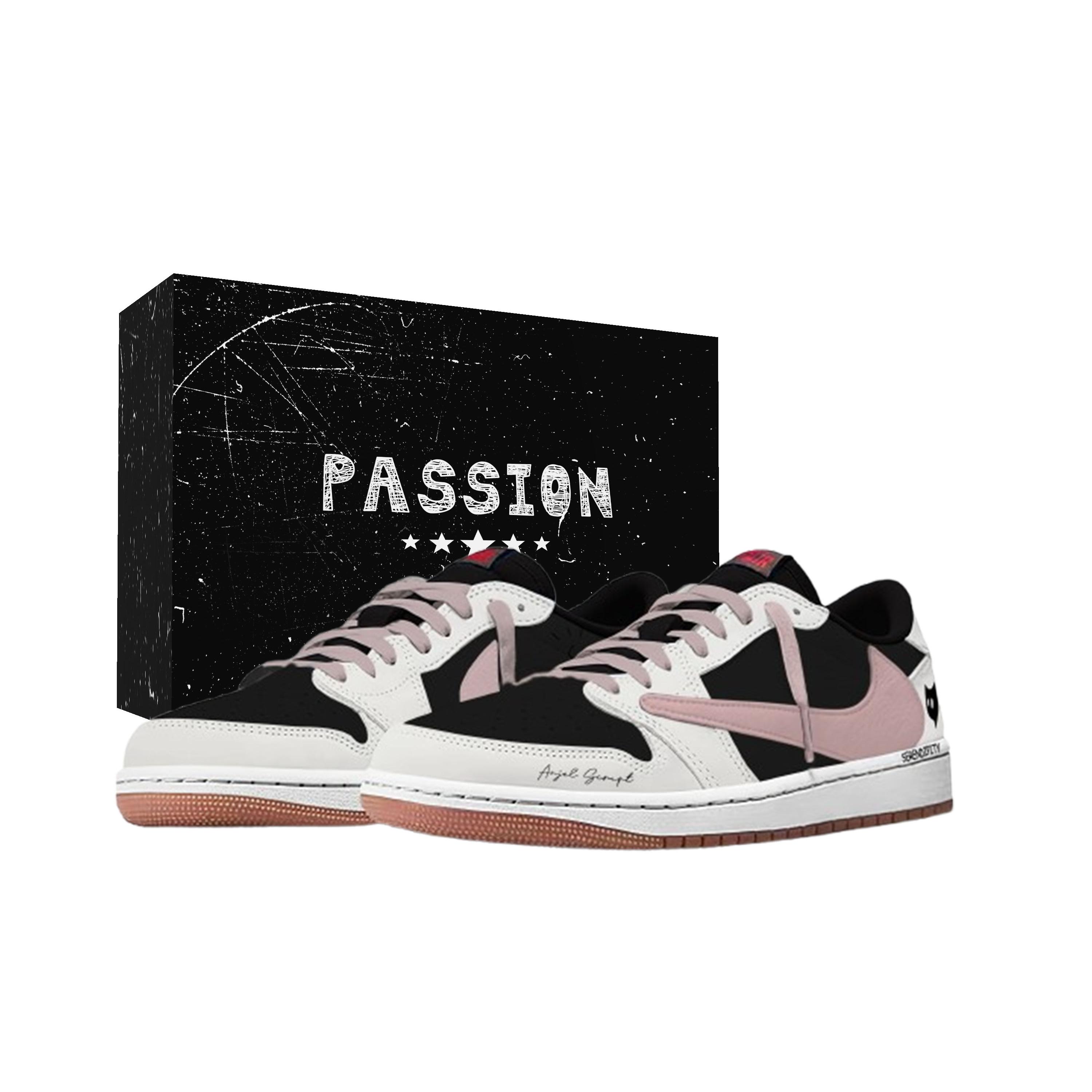 

Travis Scott x Jordan Air Jordan 1 Chance Encounter Slip Resistant Slip Resistant Low top Vintage Basketball Shoes DZ4137-700(Team1868- ) 35.5