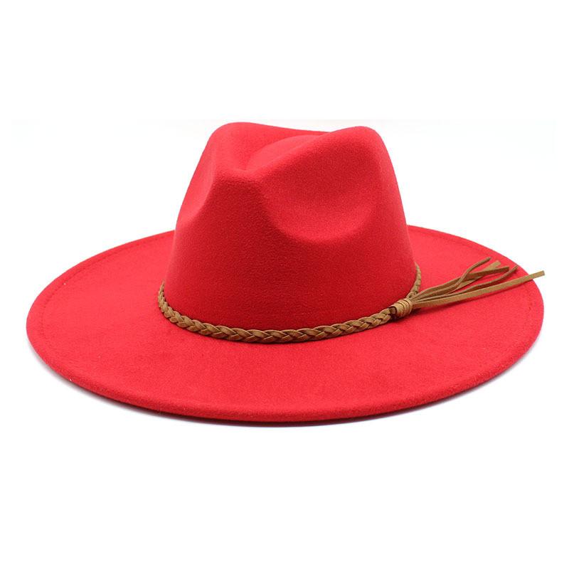 Vintage Wool Felt Fedora Hat With Wide Brim For Outdoor Travel And Casual Wear