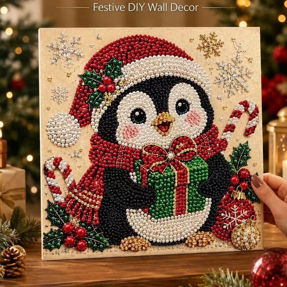 Stress Relief DIY Painting Kit 2D Flat Living Room Wall Art Christmas Craft Kit Home Decor