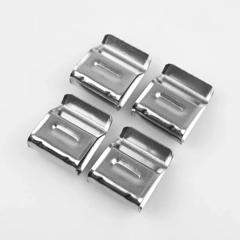 Solar Panel Wire Clips Trailer Frame Wire Clips 304 Stainless Steel Cable Clamps Double-Wire Clips for PV Wiring Boat Cable