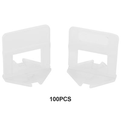 100 peças/conjunto de clipes de nivelamento de piso de cerâmica de parede de plástico descartáveis espaçadores ferramenta de ladrilho(1,0 mm)