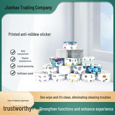 Waterproof Anti-Mold Stickers: Bathroom, Kitchen, Sink, Stovetop, and Toilet Self-Adhesive Grout and Oil-Proof Tape.