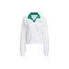 adidas Verbiage Crew Jacke Mit Polokragen Damen Activewear Oberteile Weiß JE3617