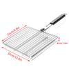 Foldable 304 Stainless Steel Bbq Mesh Non Stick Grilling Basket Grill Mesh Mat Meat Vegetable Steak Picnic Party Barbecue Tool