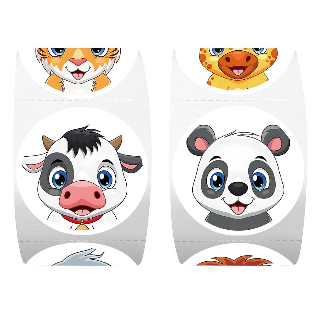 Cross-border Cartoon Animal Sticker Roll - DIY Journal Die-cut Adhesive Tape