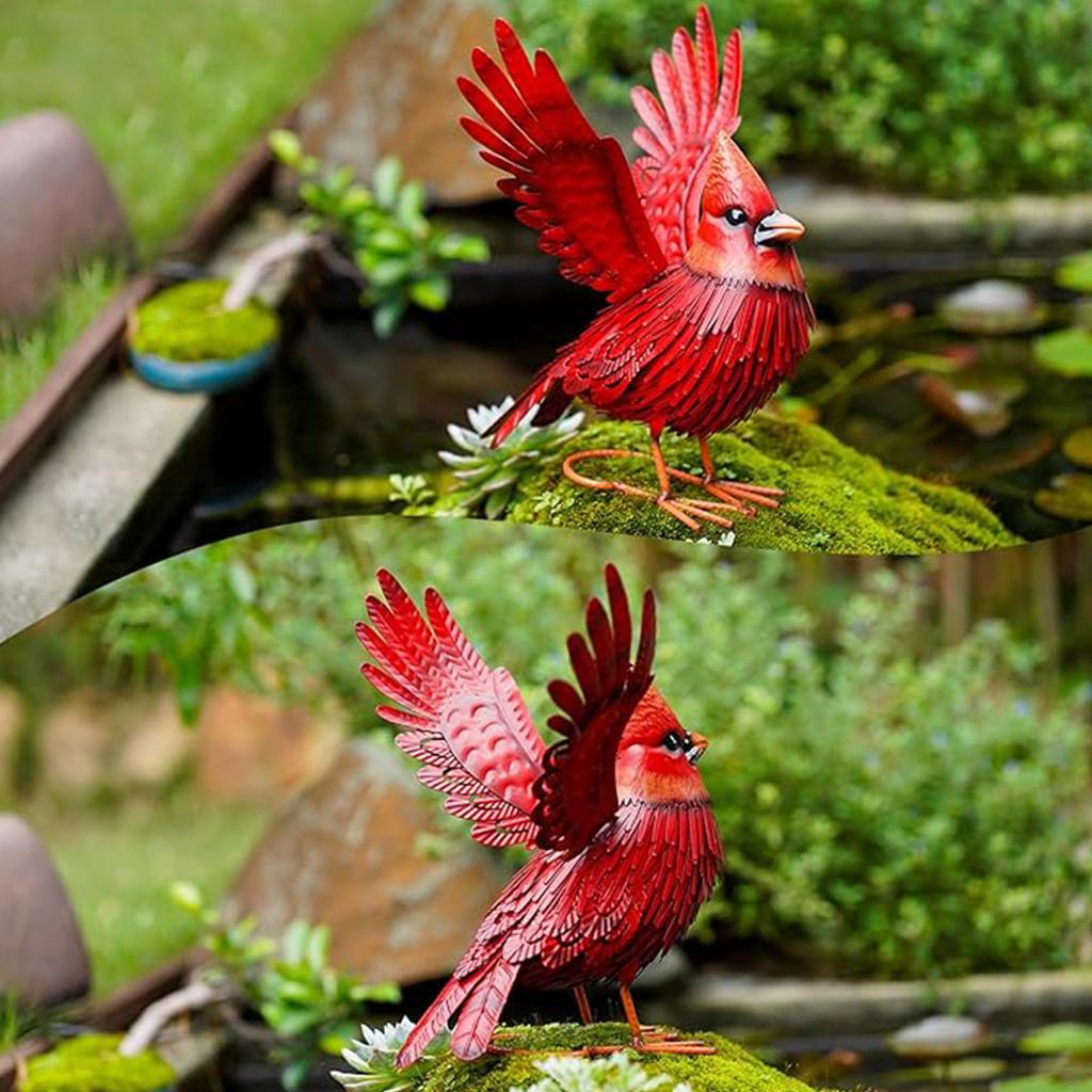 Gartendekoration Vogelgeschenke Für Vogelliebhaber Metall-Außendekorationen Gartenstatue Geschenke für Mama Einzigartige Geschenke für das Liebesbeet