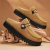 Fashion Retro Designer Shoes Man Summer Comfortable Suede Casual Shoes For Men Platform Slip-on Men's Loafers Zapatos Para Hombre