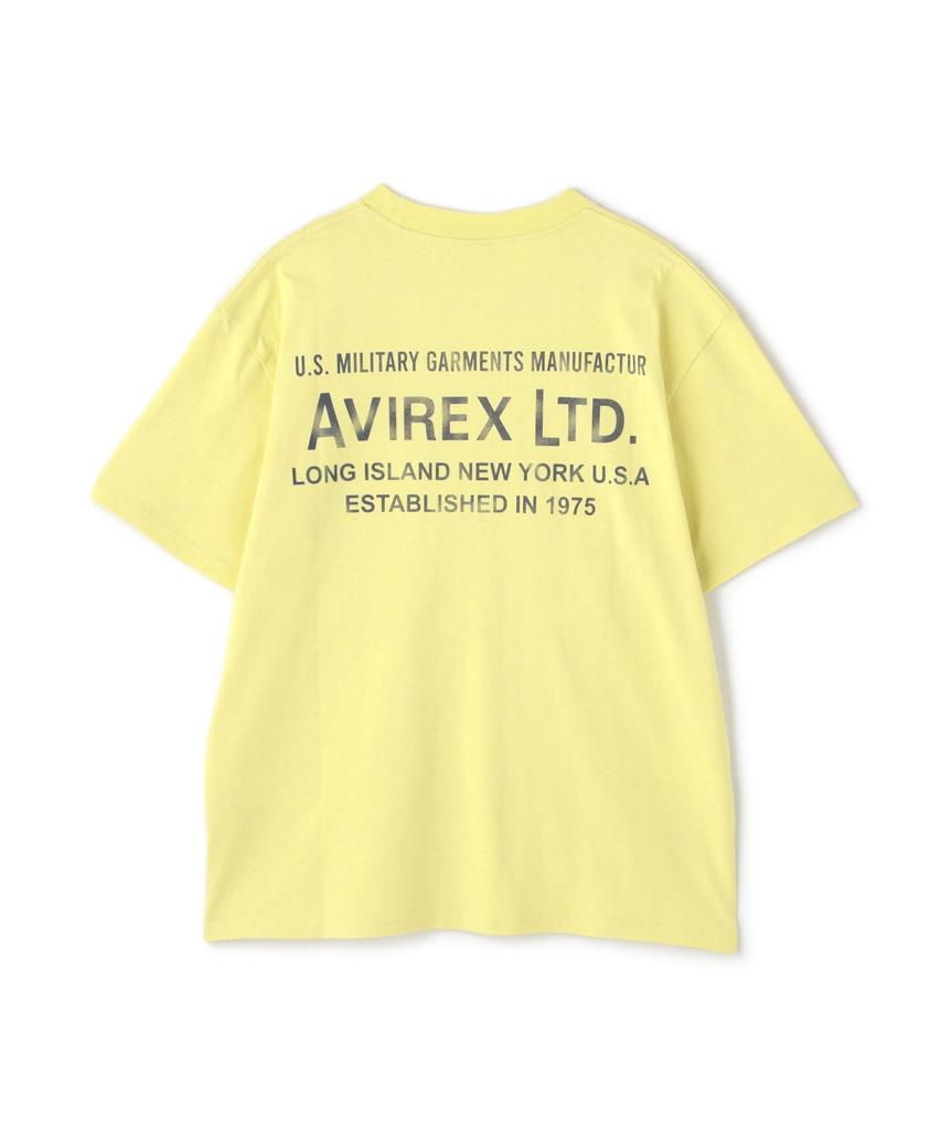 Avirex SIGN T-SHIRT (WEB&DEPOT Exclusive) Men's XL Short Sleeve T-Shirt, Lemon, Size 438 (Product Code: 783-5134082)