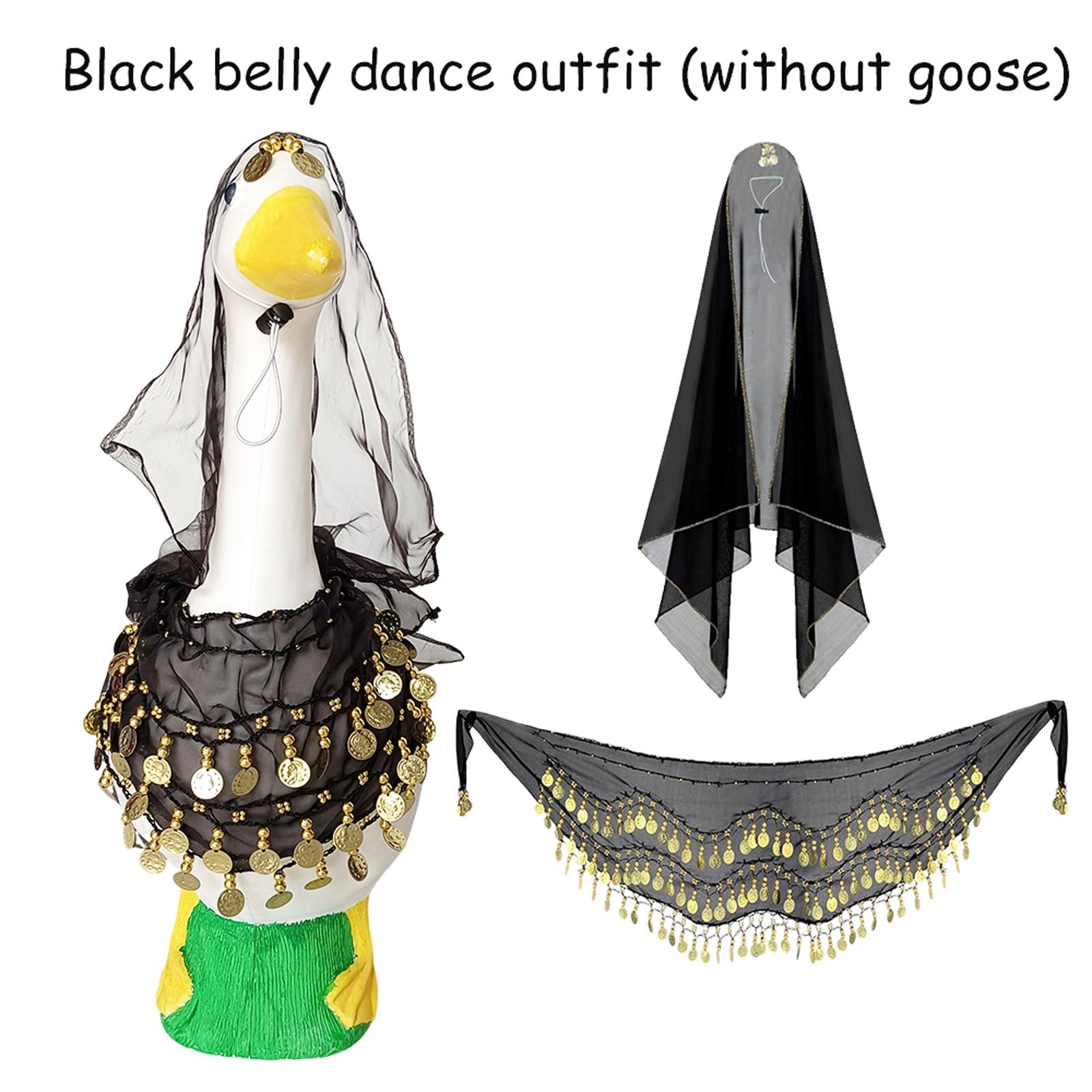 

Комплект юбки для танца живота для куклы-питомца, костюм для вечеринки, украшение для плюшевой куклы-питомца, комплект из 2 предметов с повязкой на голову и шарфом One Size чёрный