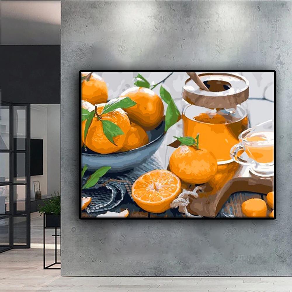 Pittura Diamante 5D Fai da Te Frutta e Macarons Punto Croce Ricamo Mosaico Diamanti Pieni