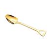 Heart-Handle Gold Stainless Steel Dessert Scoops