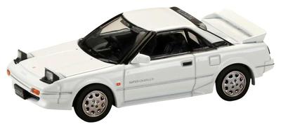 HJ64 Skala Toyota MR2 SUPER CHARGER 1986 Super Biały II Model Wykończony 1/64 1600G-LIMITED