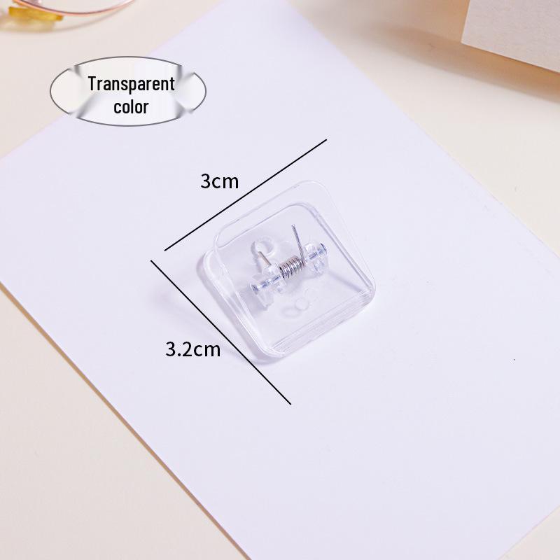 Acrylic Transparent Square Planner Clips for Documents & Tickets