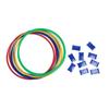 18.9in Sensory Training Hoops Kids Exercise 10pcs Hoop Rings 10pcs Connectors Sensory Training Equipment for Home