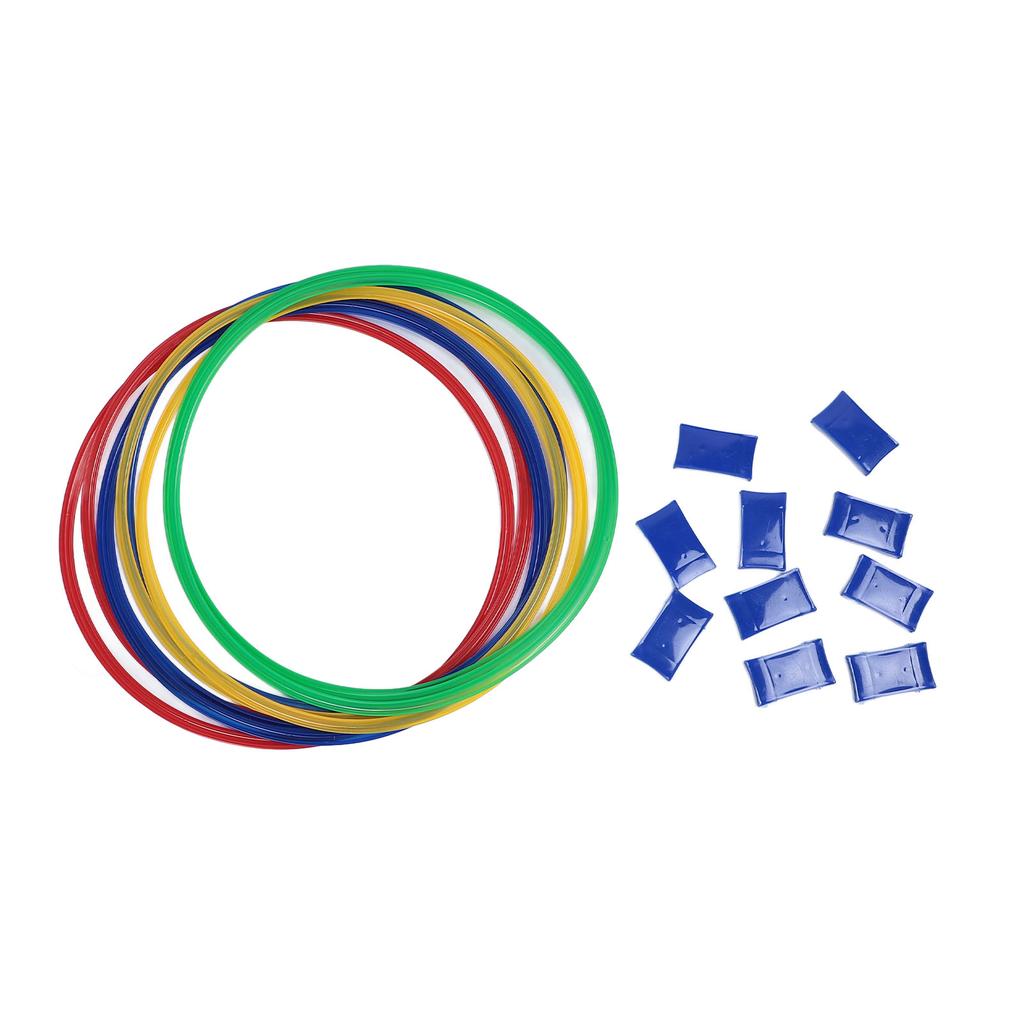 18.9in Sensory Training Hoops Kids Exercise 10pcs Hoop Rings 10pcs Connectors Sensory Training Equipment for Home