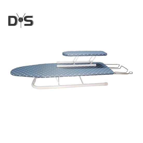 

2 шт./комплект 72x26 см настольная гладильная доска с подставкой для утюга цветочный принт съемный термостойкий чехол с мягкой подкладкой складные противоскользящие рукава для одежды мини синий