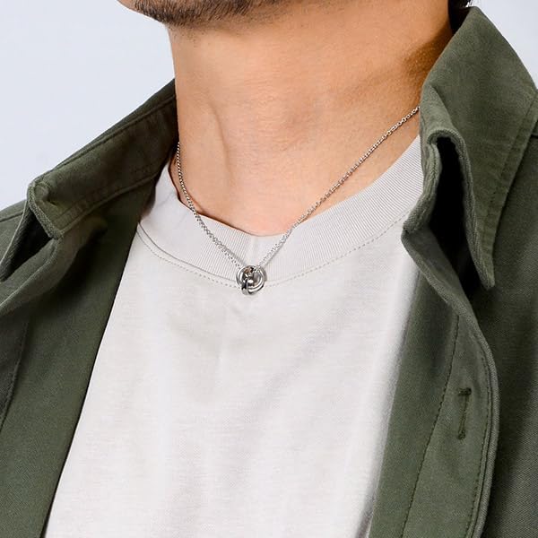 Lionheart Silver Necklace with Double Popular Limited Perfect Gift for Anniversary Men's Ring, Brand, Edition, Boyfriend, Birthday,