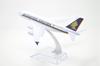 TANG DYNASTY 16cm Singapore Airlines Airbus A380 Alloy Airplane Model Toy 1/400