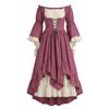 Medieval Dress Court Renaissance European And American Vintage Costume Puff-sleeve Waist-cinched Dresses Halloween Costume