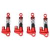 4pcs RC Shock Absorbers Red Aluminum Alloy High Elastic Spring Metal Shock Absorbers for Scx24 for