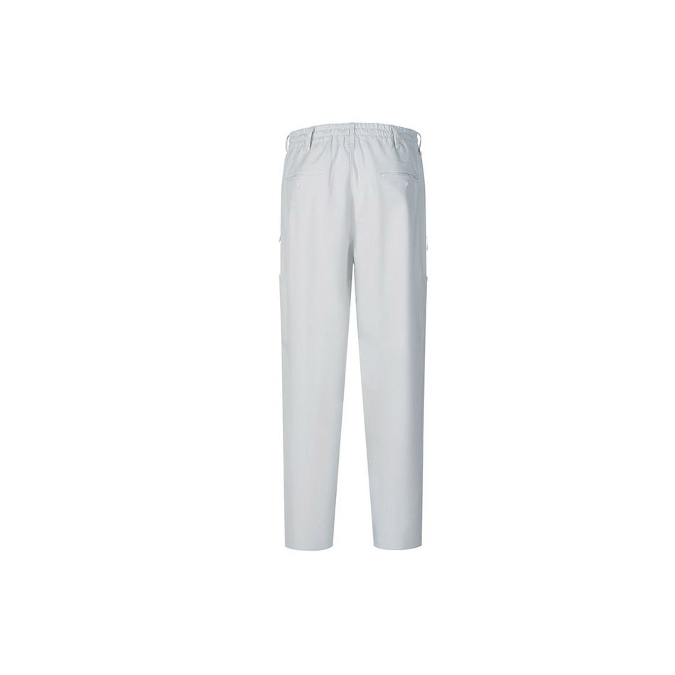 Y-3 SS22 Solid Color Loose Cargo Pants Men Pants White Gray HG6203