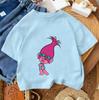Fashion Children T Shirt Trolls Cute Kawaii Design Boys Girls Summer Street Style Crew Neck