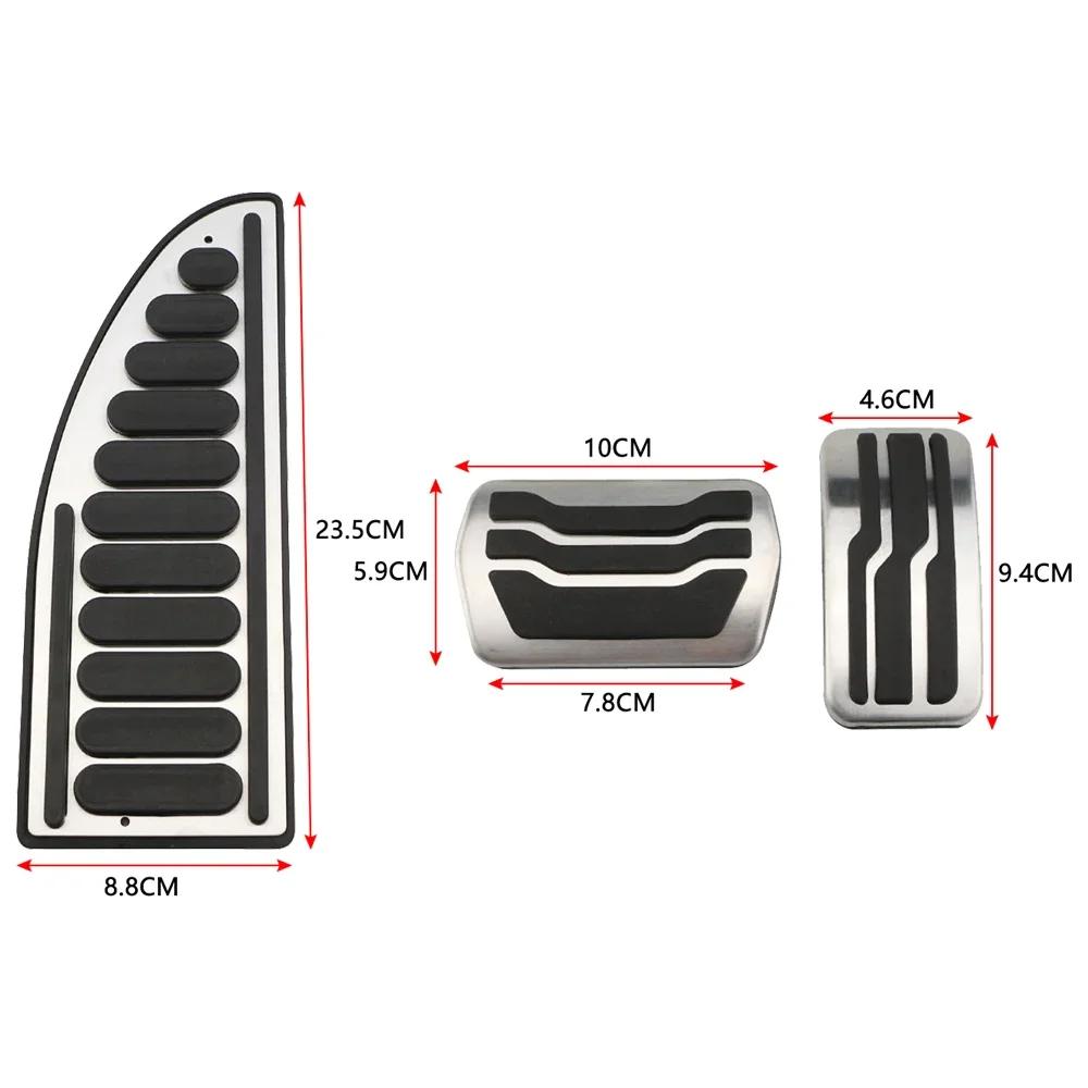 Stainless Steel AT MT Car Pedal Gas Brake Pedals Cover for Ford Focus 2 3 4 MK2 MK3 MK4 RS ST 2005-2023 Kuga Escape 2009-2020