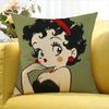 Anime Cute B-Betty Boop World Various Sizes Square Pillow Case For Car Home Bedchamber Decor