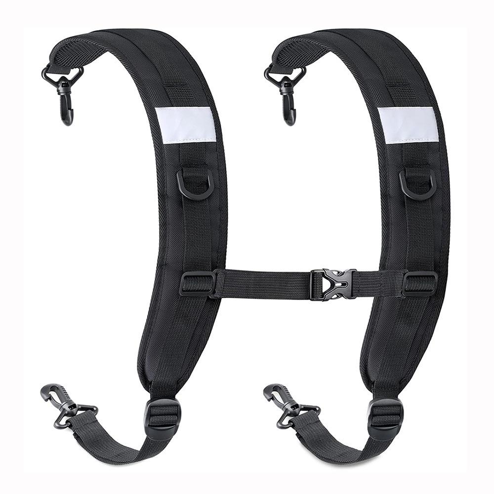 New Black Backpack Straps Oxford Cloth Shock Absorption Bags Shoulder Strap Adjustable Strap Travel